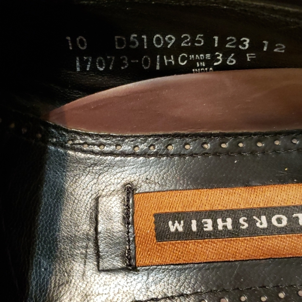 Florsheim Wingtip men's dress shoes size 36F - Picture 4 of 6